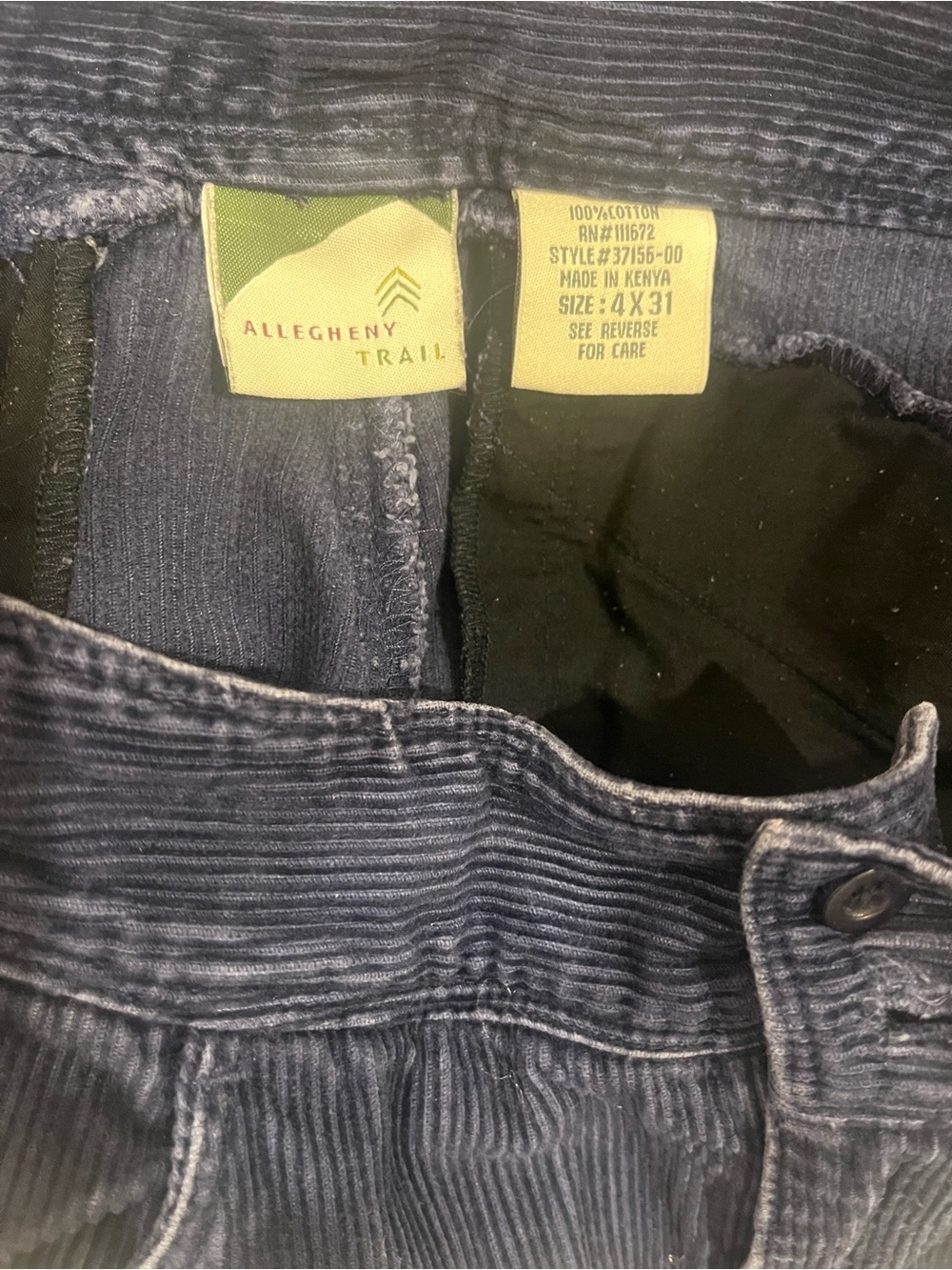 Allegheny Trail Navy Corduroy Pants - Navy